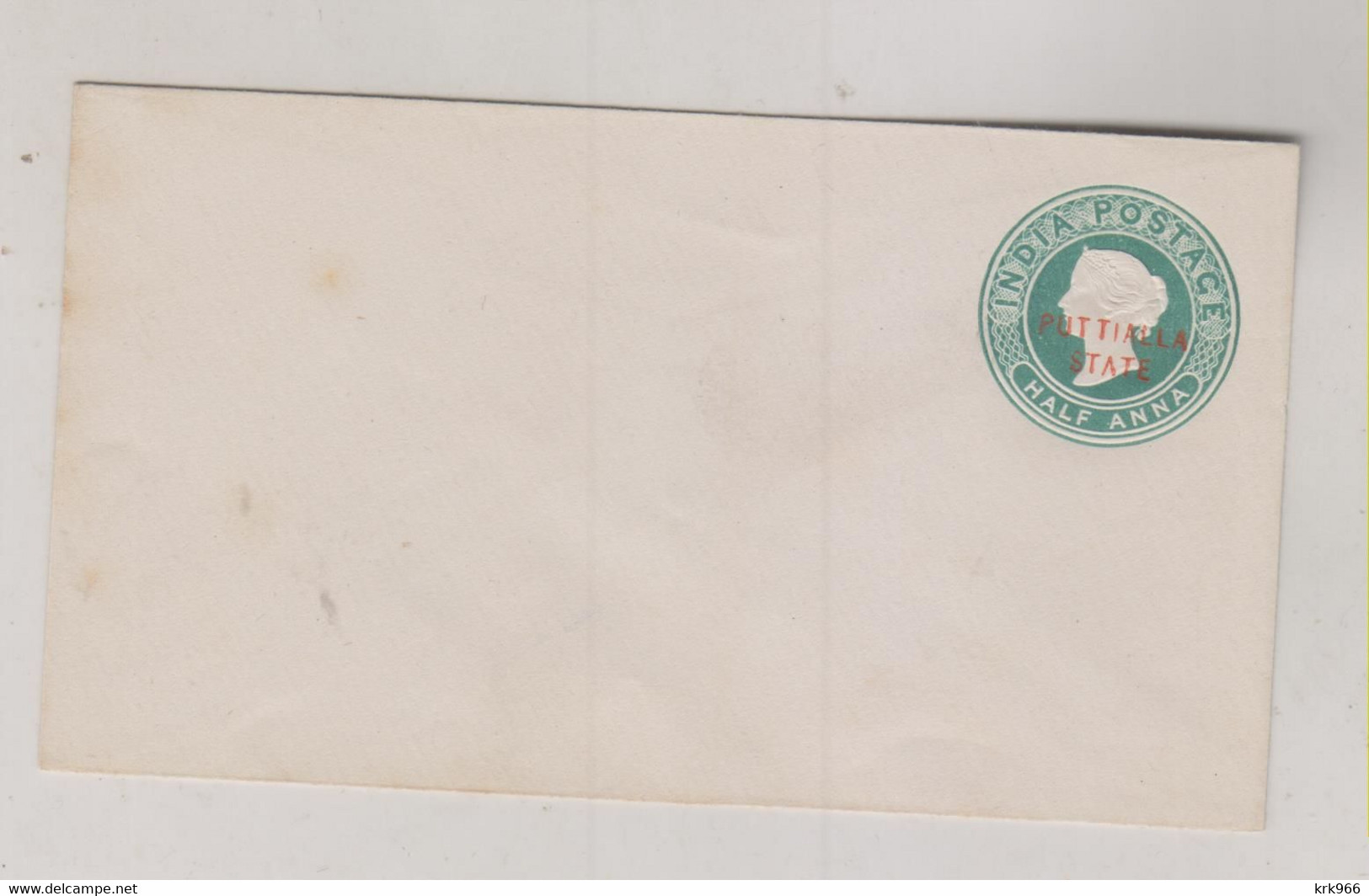 INDIA PUTTIALA STATE  Postal Stationery Cover - Briefe