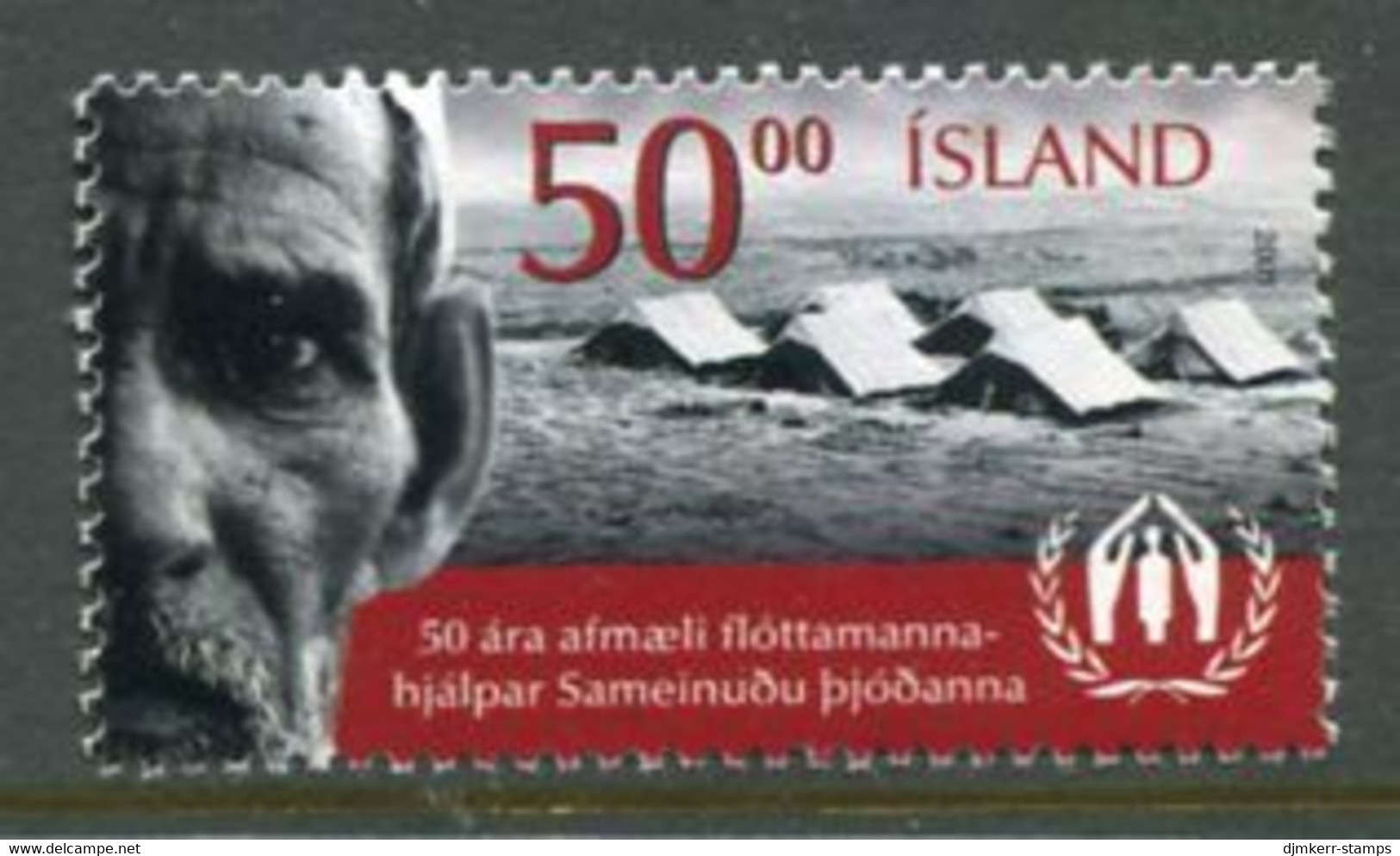 ICELAND  2001 UNHCR Anniversary MNH / **.  Michel 976 - Unused Stamps