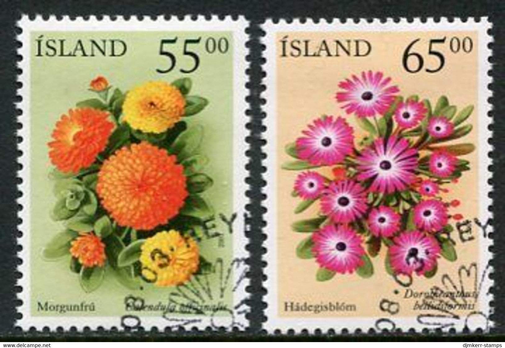 ICELAND  2001 Summer Flowers Used.  Michel 974-75 - Gebraucht