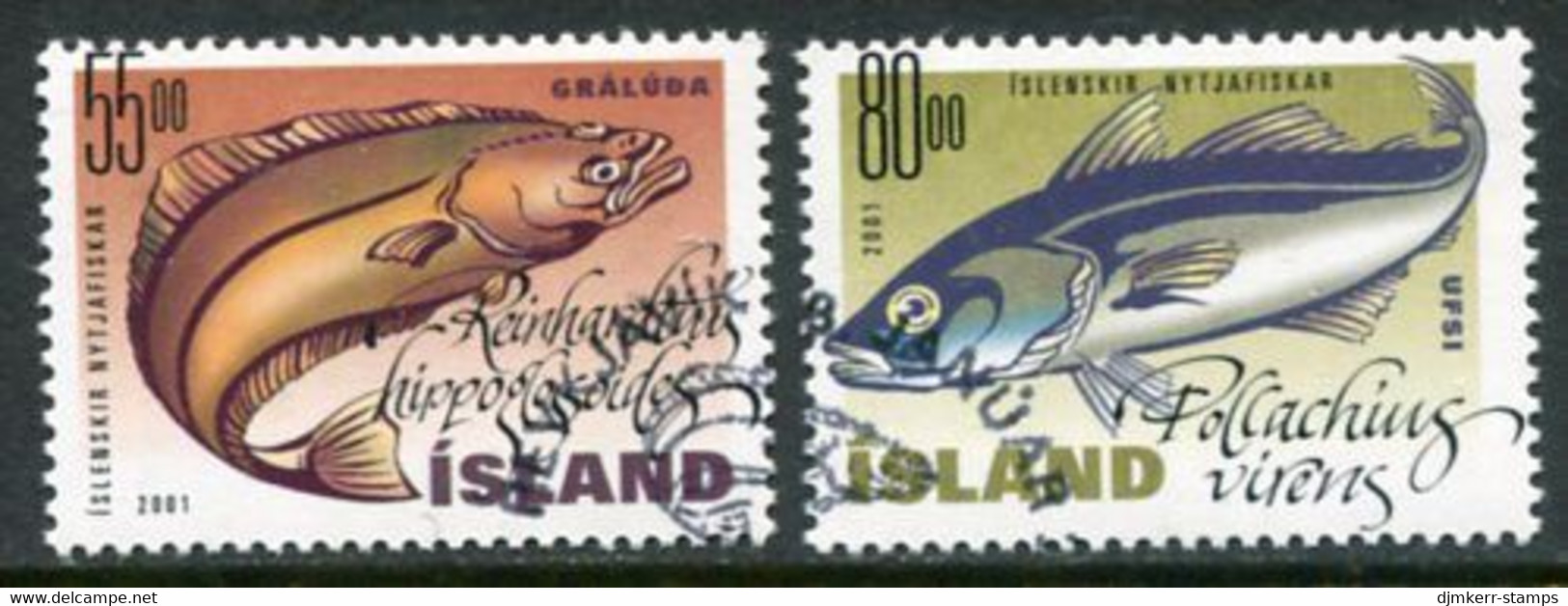 ICELAND  2001 Fishes Used.  Michel 971-72 - Gebruikt