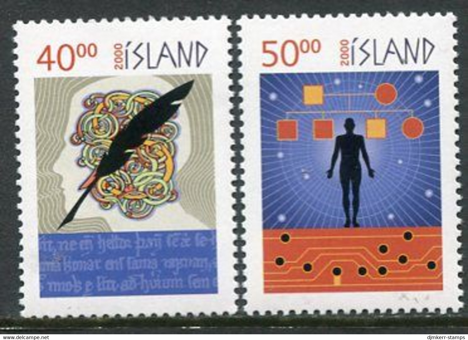 ICELAND  2000 New Millennium MNH / **.  Michel 951-52 - Nuovi