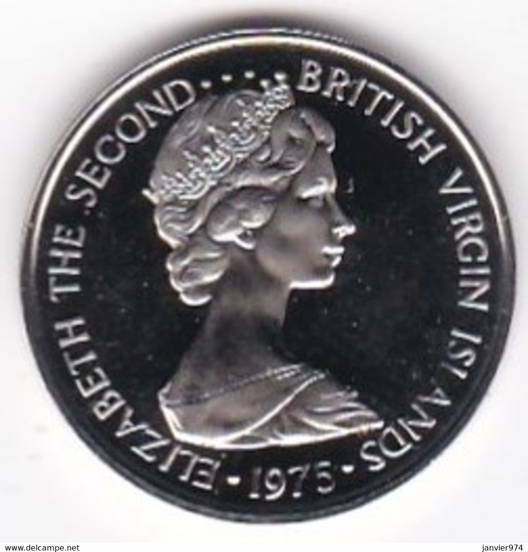 Îles Vierges Britanniques, 5 Cents 1975 , Oiseau, Elizabeth II, En Cupronickel, KM# 2, UNC, Neuve - Britse Maagdeneilanden