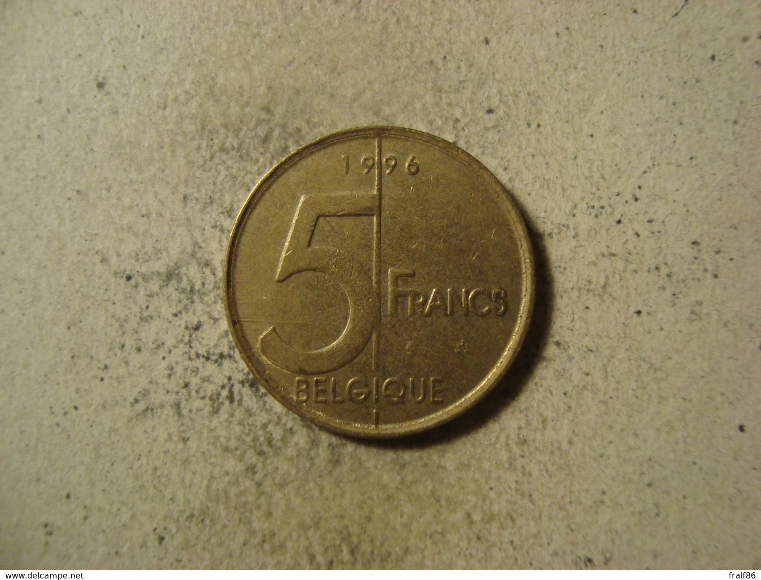 MONNAIE BELGIQUE 5 FRANCS 1996 ( En Français ) - 5 Frank