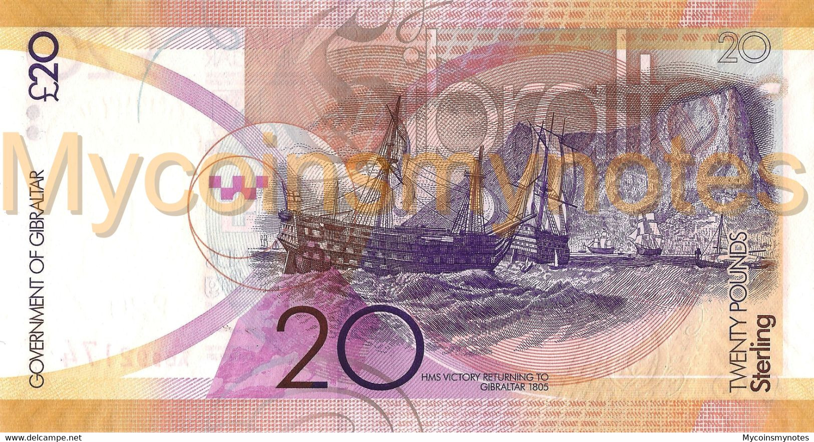 GIBRALTAR, 20 POUNDS, 2011, P37, Prefix A, Queen Elizabeth II, UNC - Gibilterra