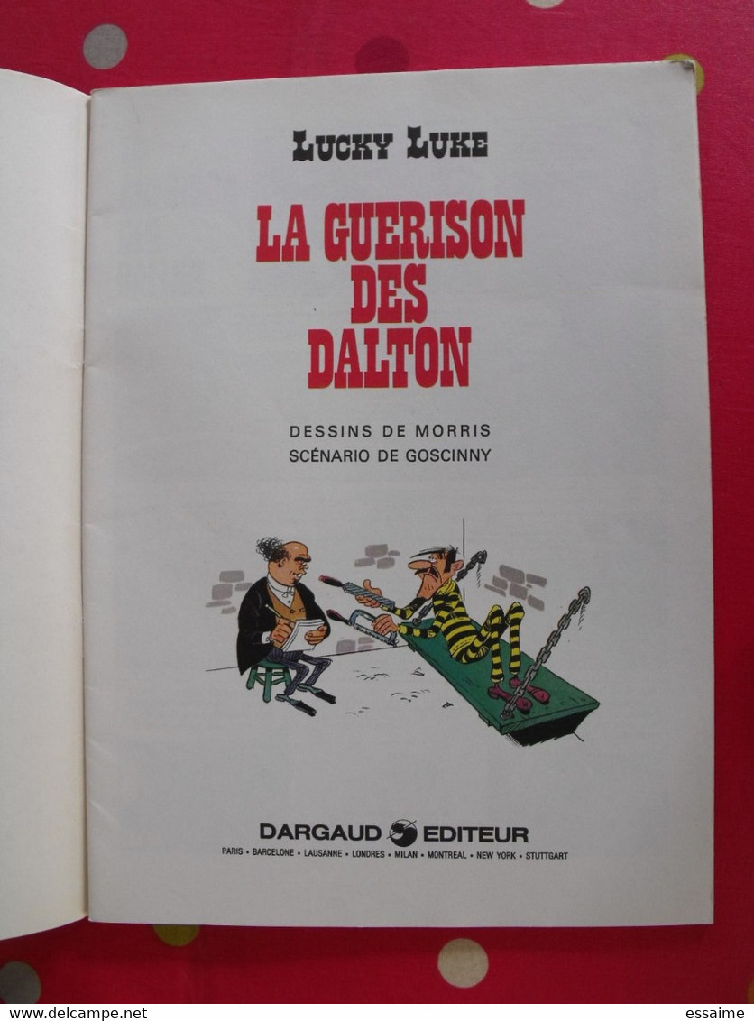 Lucky Luke. La Guérison Des Dalton. Morris Et Goscinny. Dargaud 1983. Offert Par Total - Lucky Luke