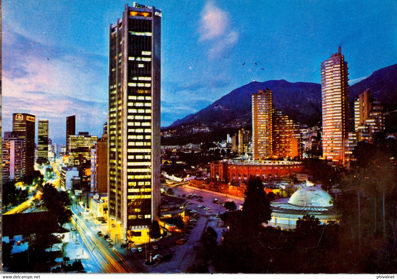 COLOMBIA , T.P. CIRCULADA , BOGOTÁ - VISTA PANORÁMICA NOCTURNA DEL CENTRO INTERNACIONAL DE BOGOTÁ - Colombia