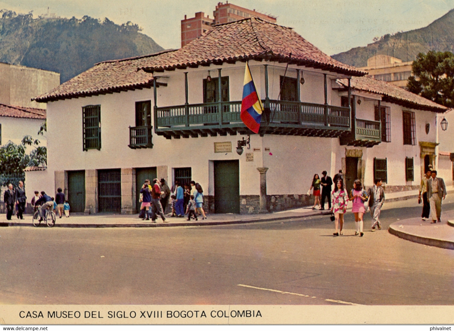 COLOMBIA , T.P. CIRCULADA , BOGOTÁ - CASA MUSEO DEL 20 DE JULIO EN LA ESQUINA NORORIENTAL DE LA PLAZA MAYOR DE BOLIVAR - Colombia