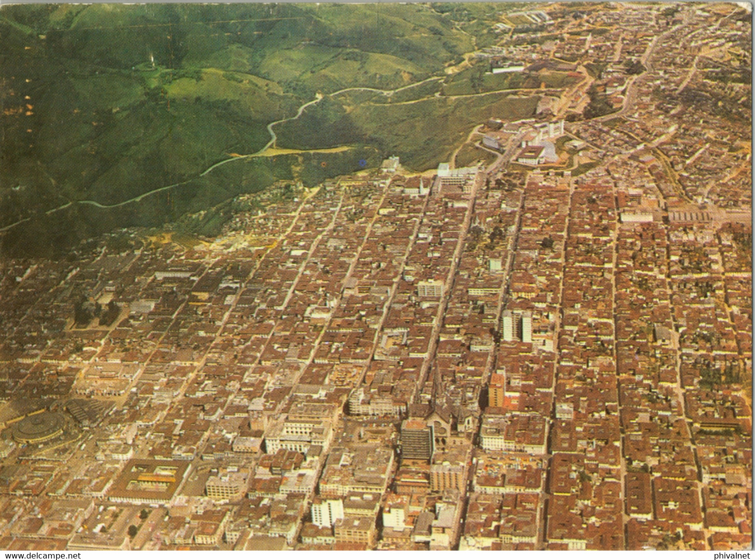 COLOMBIA , T.P. CIRCULADA , MANIZALES , CALDAS - AEROFOTOGRAFIA DE LA CIUDAD - Colombie