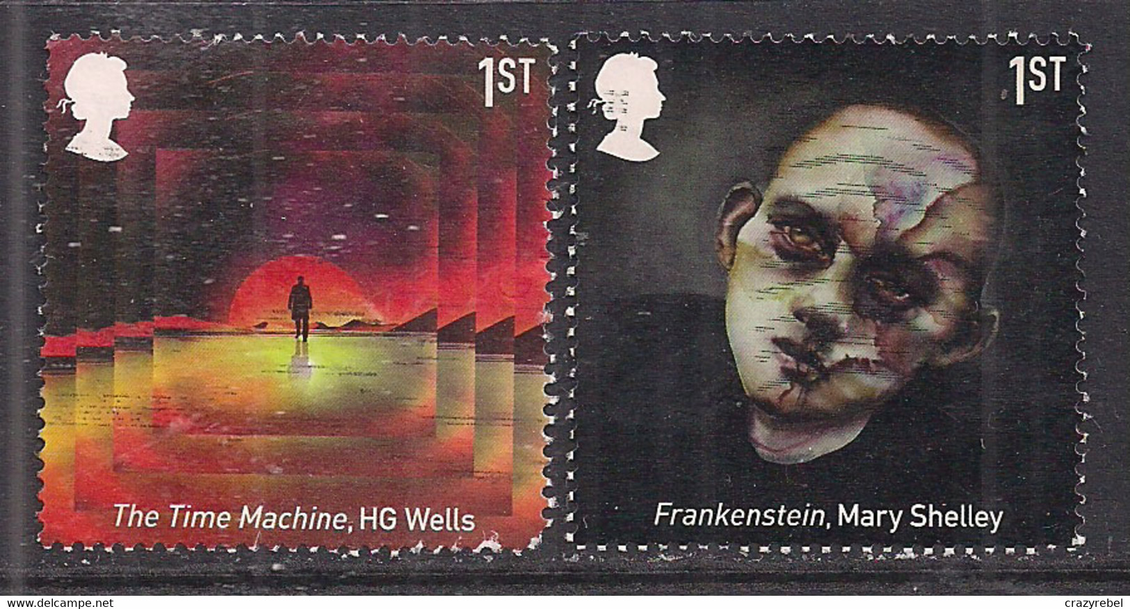 GB 2021 QE2 1st X 2 Classic Science Fiction Used SG 4503 - 4504 ( K402 ) - Used Stamps