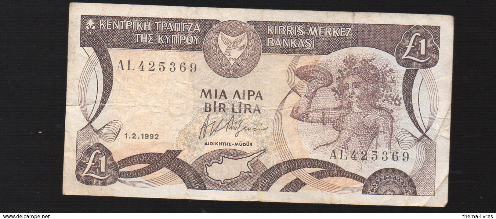 Cyprus / Chypre : Billet De One Pound 1992  (PPP35328) - Chipre