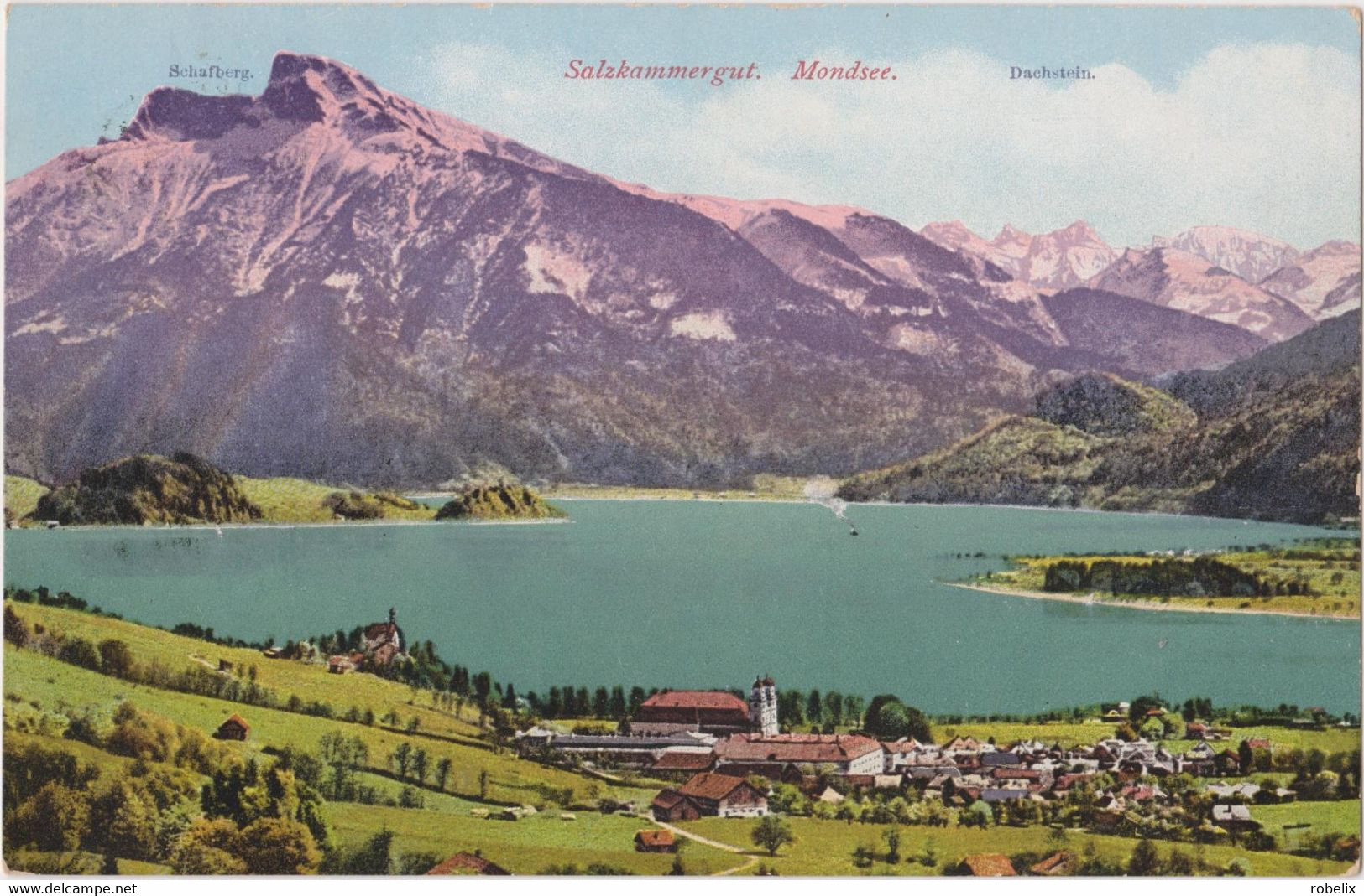 OSTERREICH - AUSTRIA - Salzkammergut  Mondsee Mit  Dachstein Und Schafberg 1915 - Mondsee