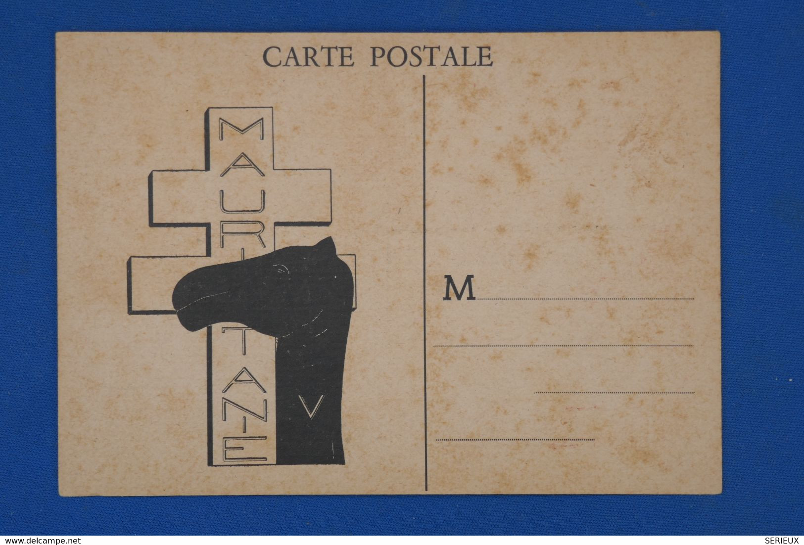 AS12 MAURITANIE  BELLE CARTE  1945 PAR AVION  TAMCHAKETT + CIRCUIT TRANSMAURITANIE+++AFFRANCH. PLAISANT - Covers & Documents