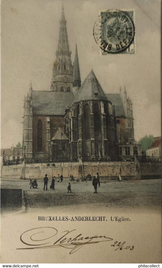 Anderlecht - Bruxelles // L' Eglise (color) 1903? - Anderlecht