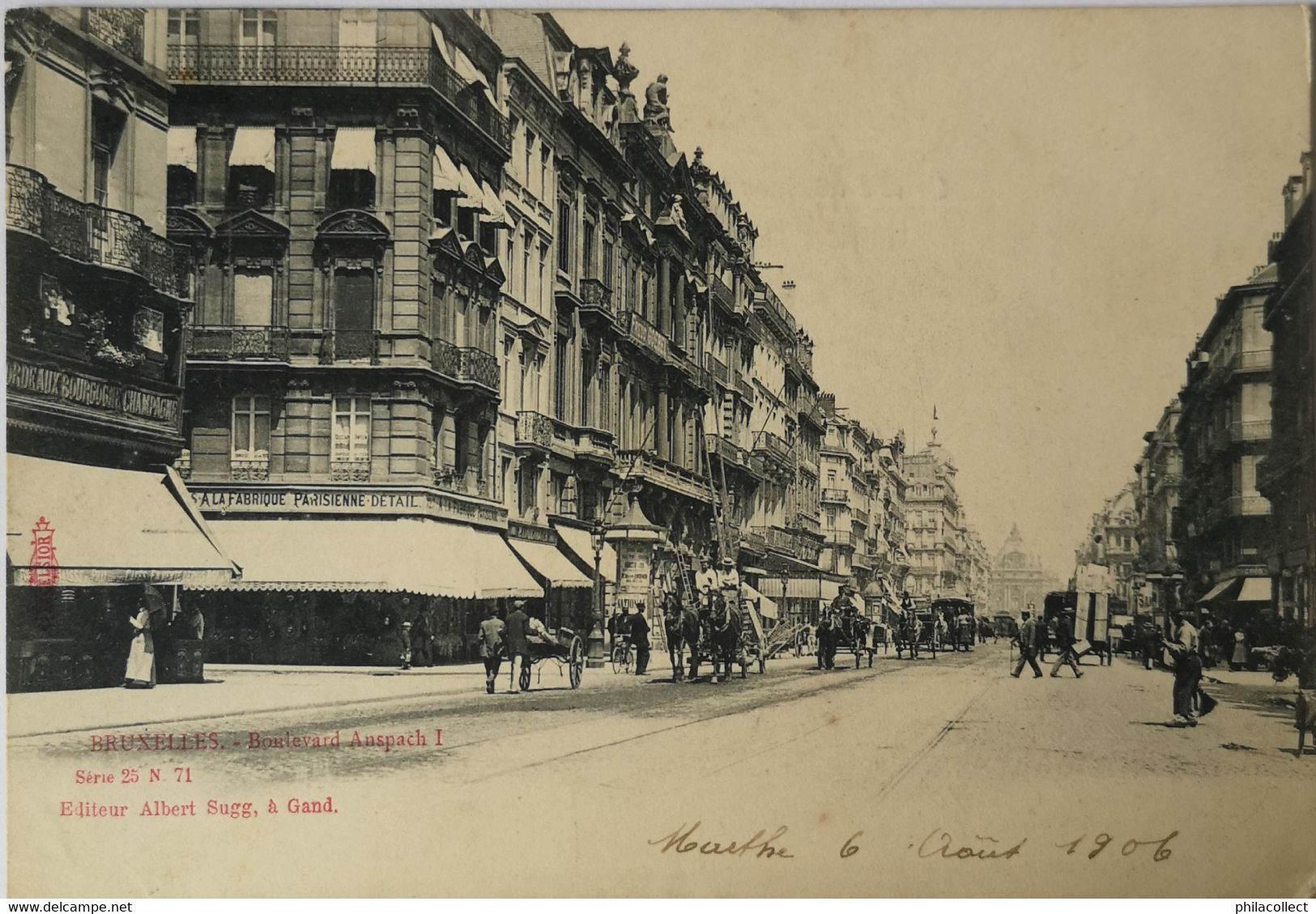Bruxelles //  Boulevard Anspach I 1906 Sugg - Altri & Non Classificati