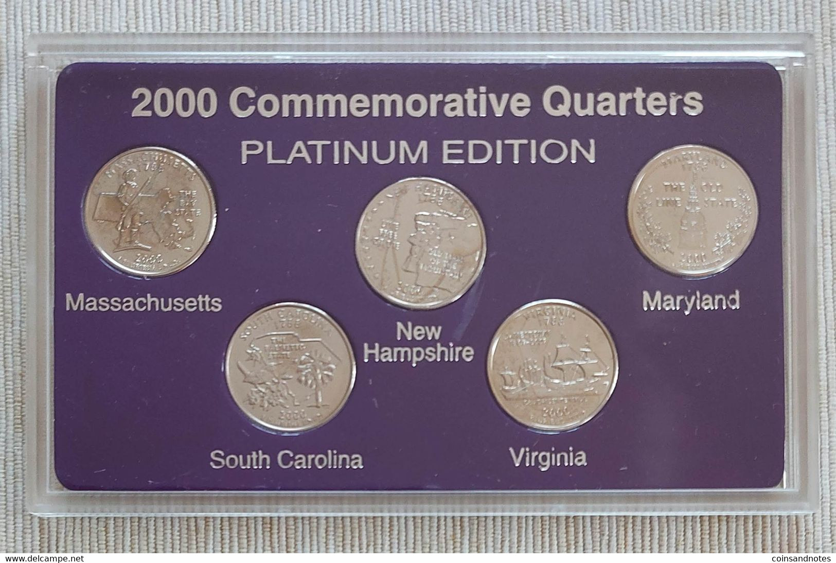 USA - 2000 Commemorative Quarters Platinum Set/Millennium Edition - Verzamelingen