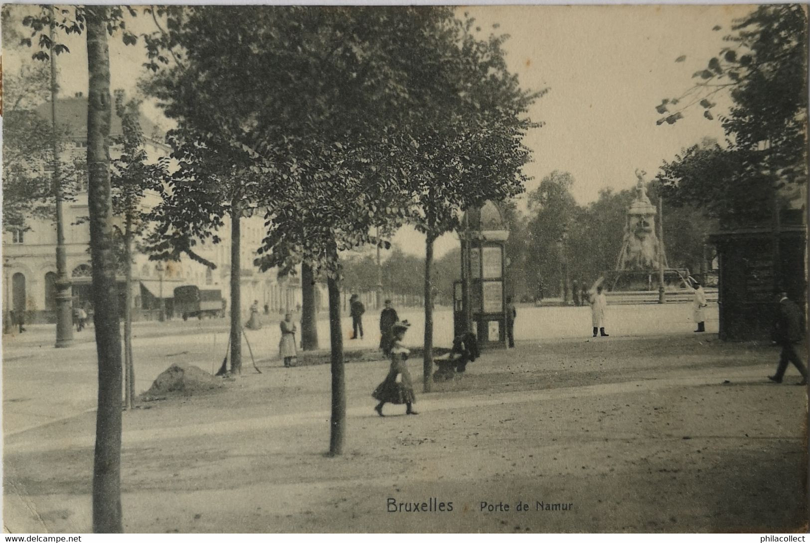 Bruxelles // Porte De Namur (niet Standaard) 1906 - Autres & Non Classés