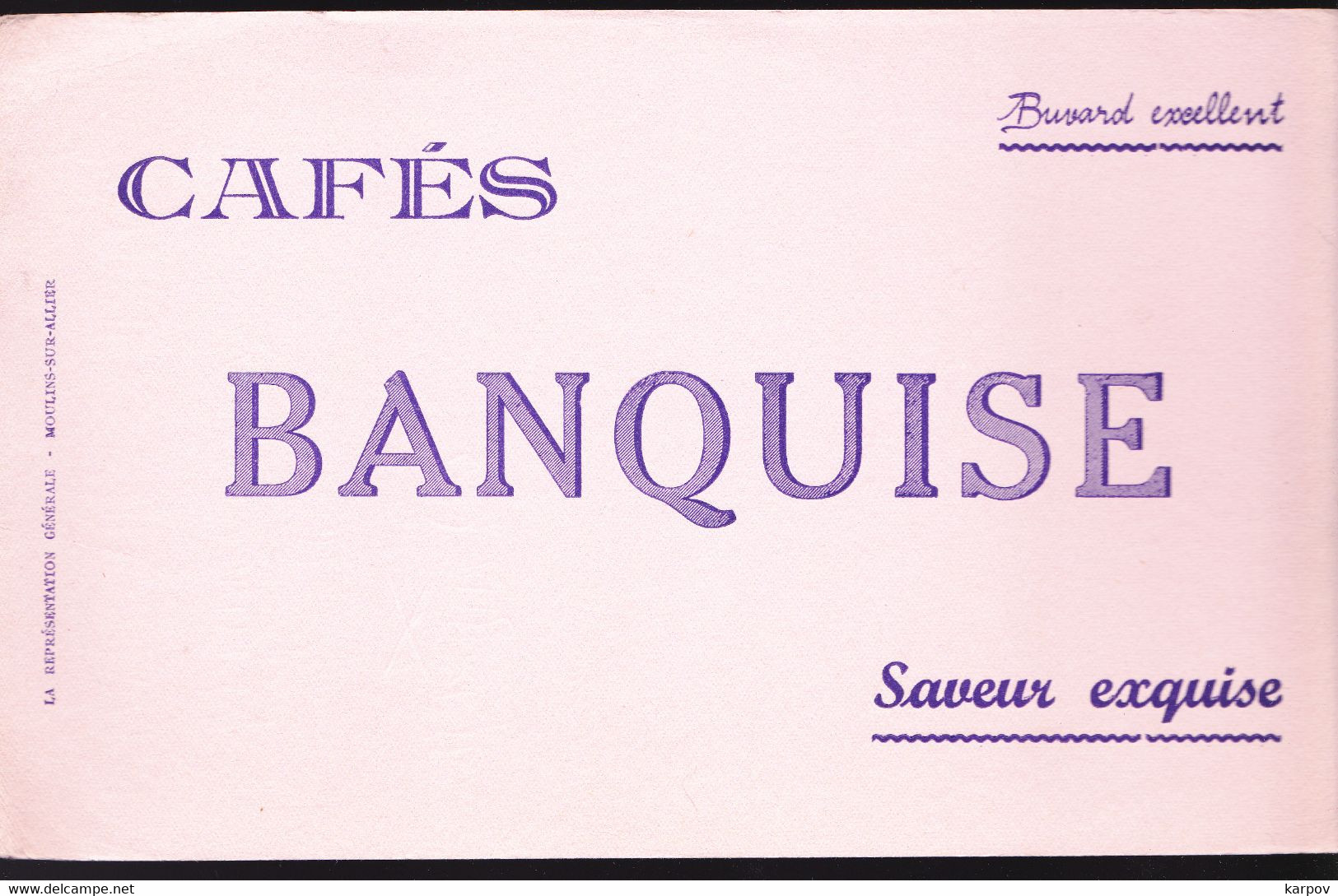 BUVARDS -  CAFÉ BANQUISE - Café & Thé