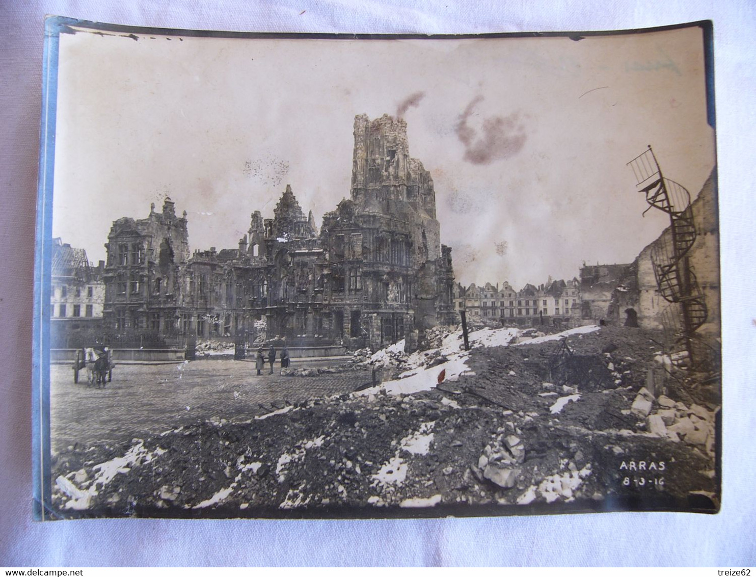 ARRAS En Ruines Le 8 Mars 1916 WWI Pas De Calais 62 - War, Military