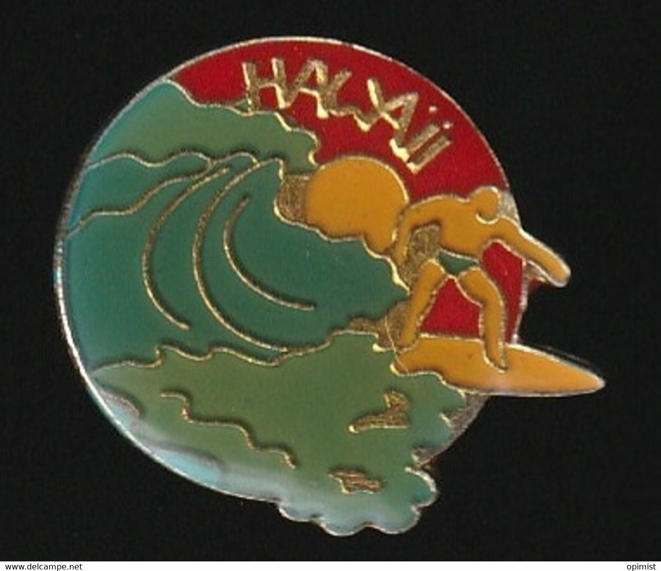 73754-Pin's. -Surf.archipel Des îles D'Hawaii. - Sci Nautico