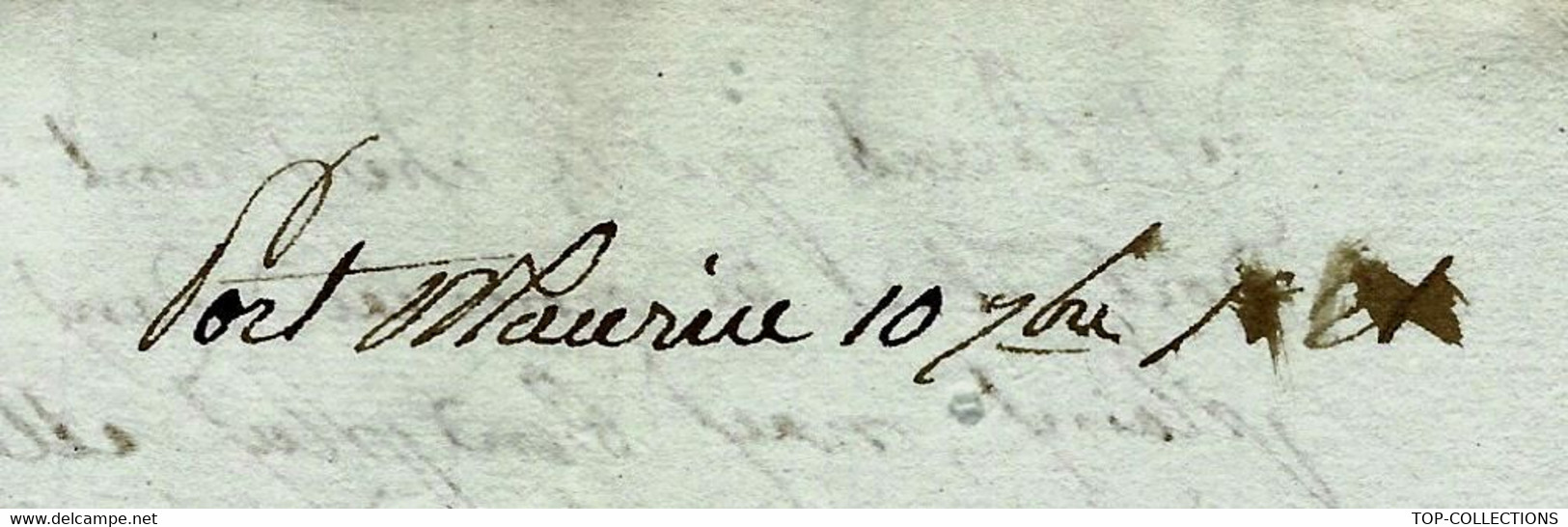 1821 SUPERBE LETTRE COMMERCE  ET FAMILLE GASTALDY FRERES à PARIS ET PORT MAURICE « ITALIE Par ANTIBES » V.HISTORIQUE - 1. ...-1850 Prefilatelia