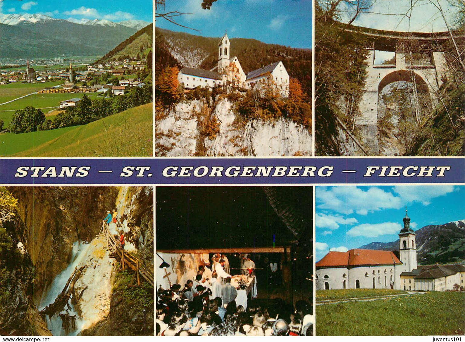 CPSM Stans-St.Georgenberg-Fiecht-Multivues-Timbre    L1339 - Stams