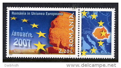 ROMANIA 2007 EU EntryMNH / **.  Michel 6156 - Unused Stamps