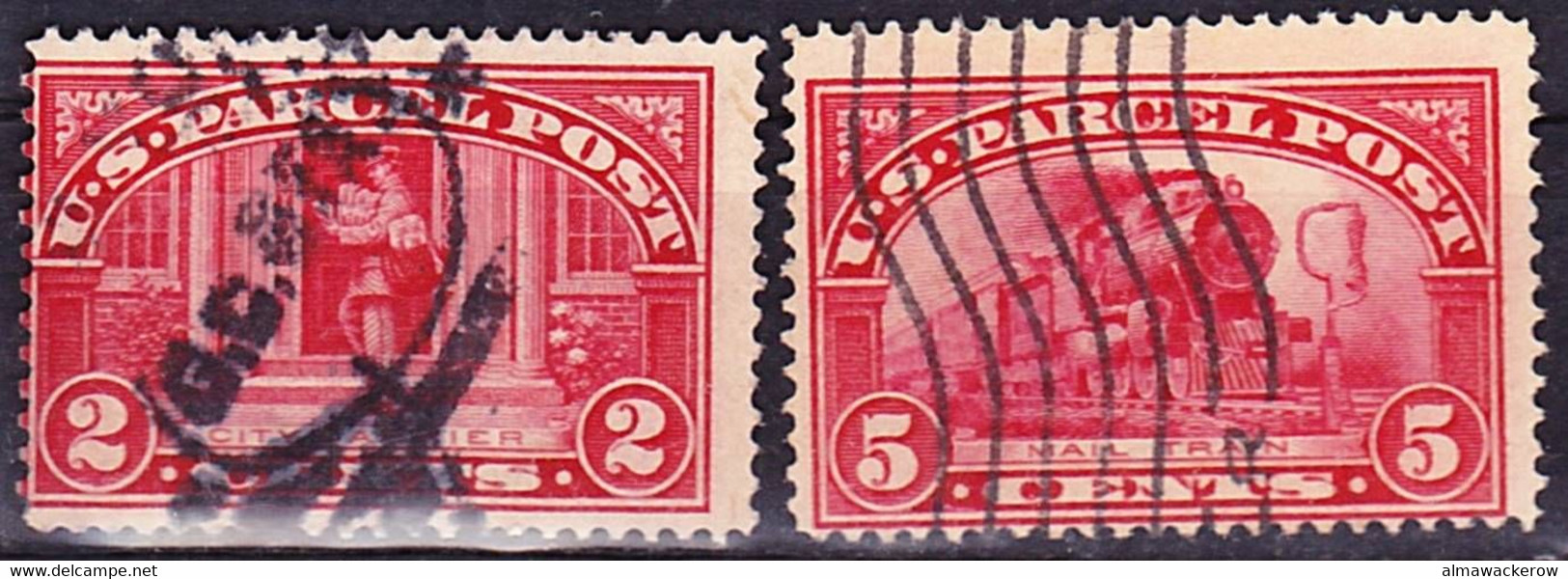 22-010 USA 1912 Parcel Post Mi 2a, 5 Used O - Colis