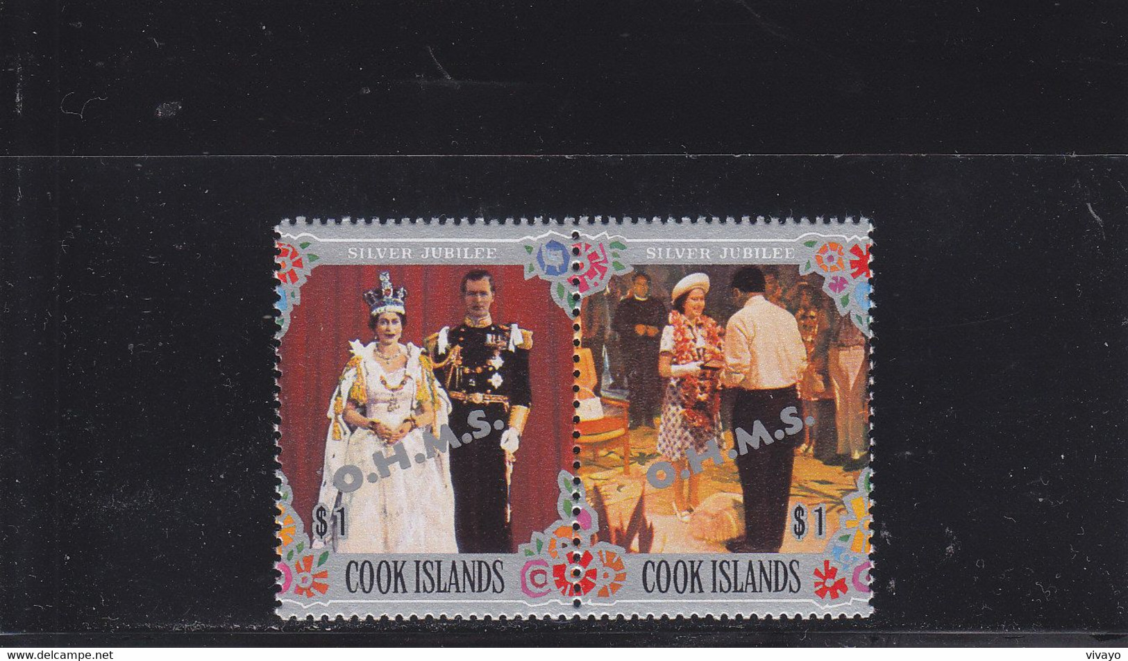 COOK ISLANDS - 1978 - ** / MNH - DIENST , OHMS , OFFICIAL , SERVICIO - 25 ANNIV. QE II REIGN   - Mi. Di. 27/8 - Cook