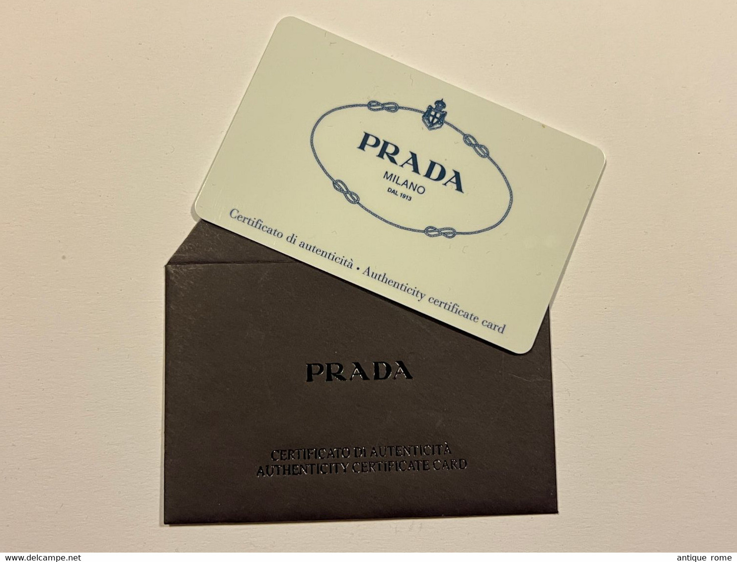 PRADA_ Certificat D'Authenticité NEUVE (carte CB) + Enveloppe PRADA NEUVE - Accessoires