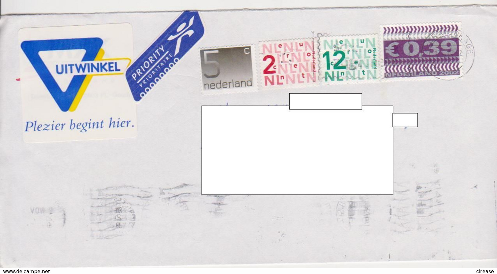 COMMERCIAL ENVELOPE UITWINKEL NEDERLAND NETHERLANDS - Briefe U. Dokumente