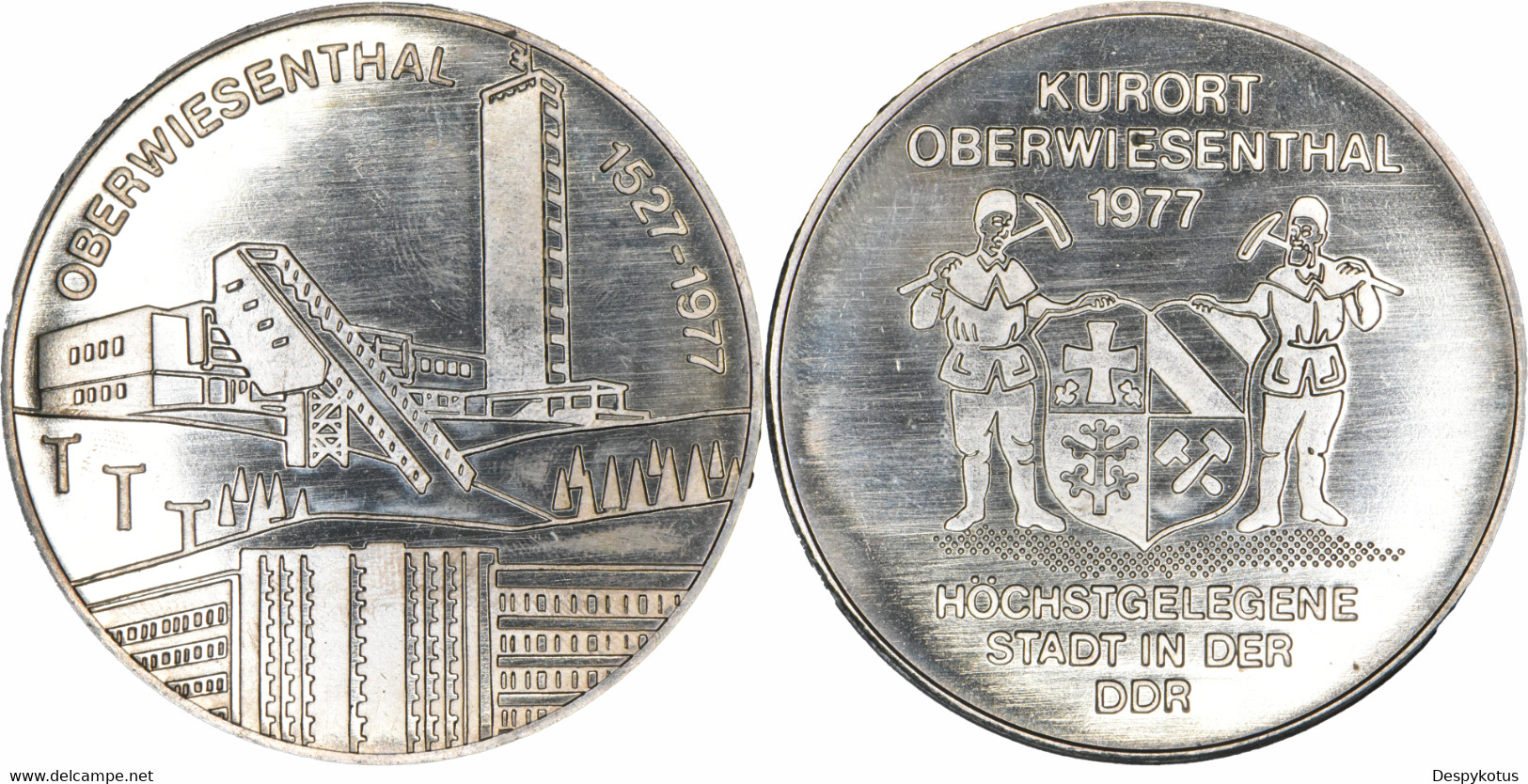 Médaille - Allemagne (RDA-DDR) - 1977 - Kurort Oberwiesenthal - 01-254 - Royal/Of Nobility