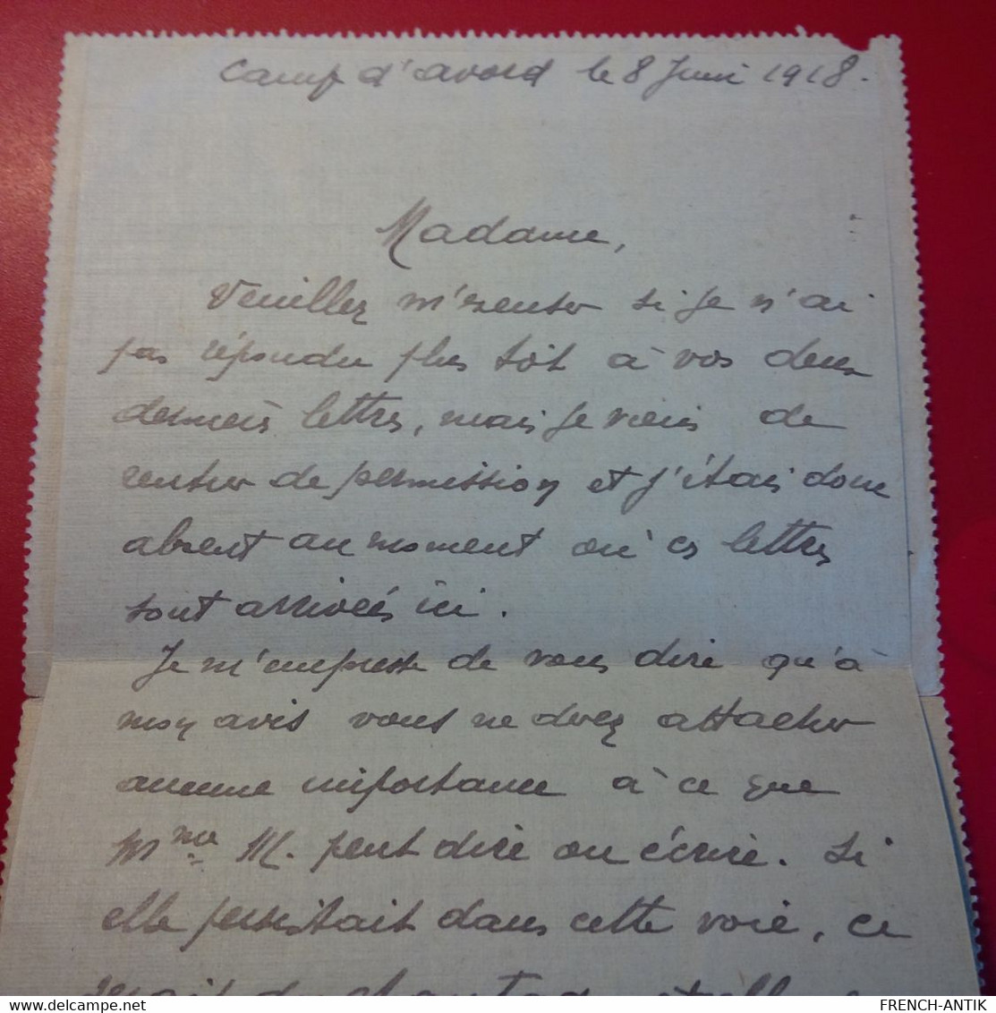 LETTRE CORRESPONDANCE MILITAIRE CACHET 208E R.A.C DEPOT POUR PONT SAINTE MARIE AUBE - Briefe U. Dokumente