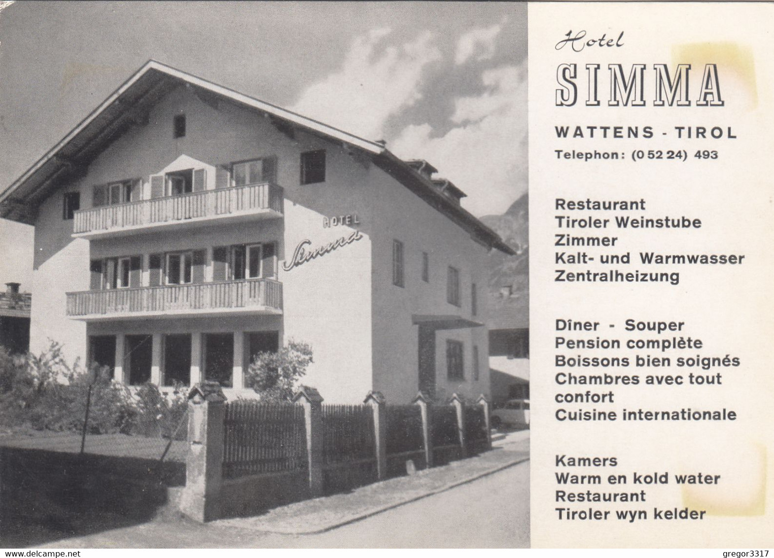 A9385) WATTENS - Tirol - Hotel SIMMA - Mit Altem AUTO - - Wattens