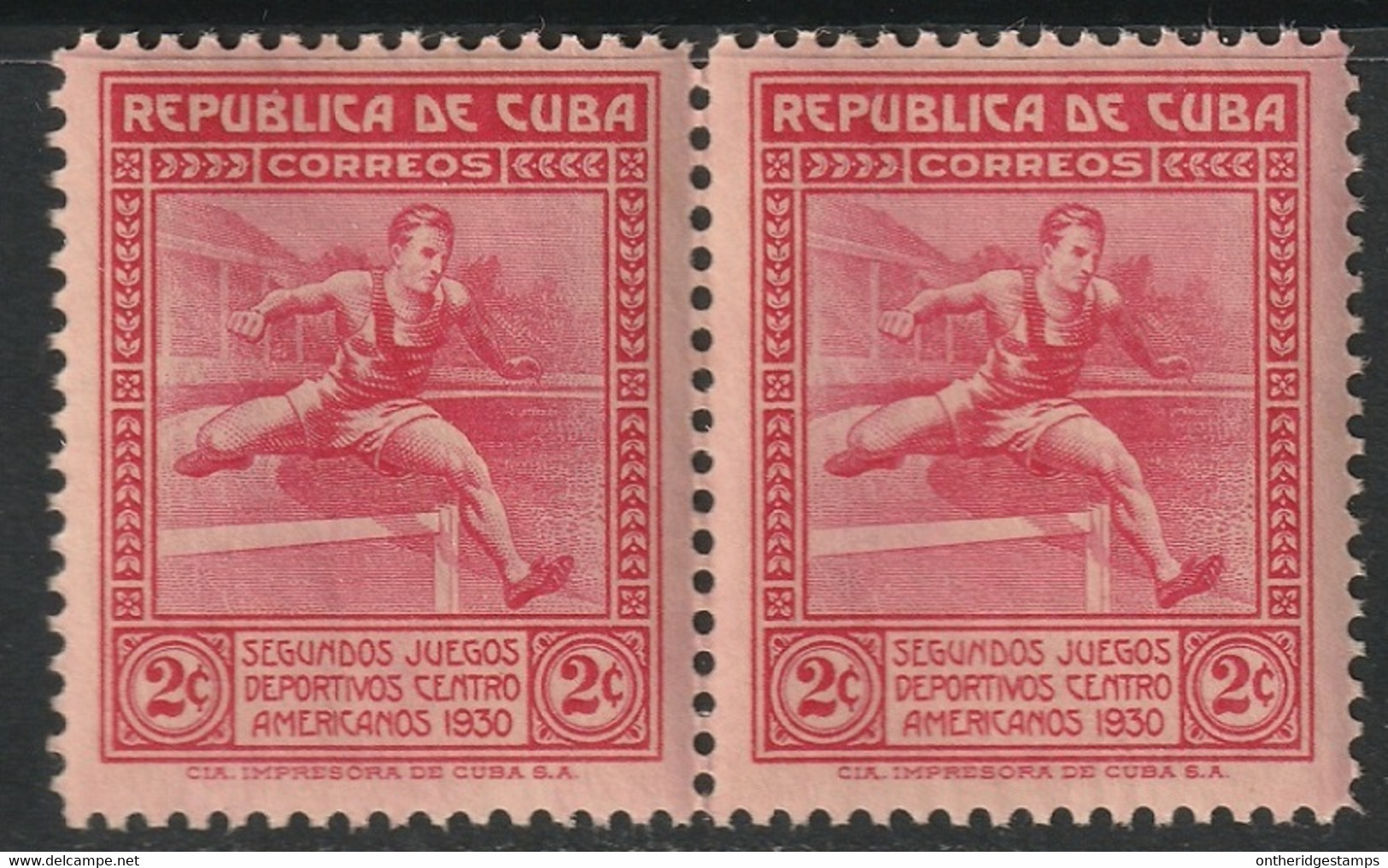 Cuba 1930 Sc 300 Yt 208 Pair MNH** - Unused Stamps