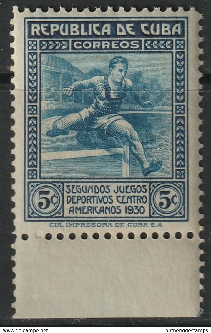 Cuba 1930 Sc 301 Yt 209 Margin Single MNH** - Unused Stamps