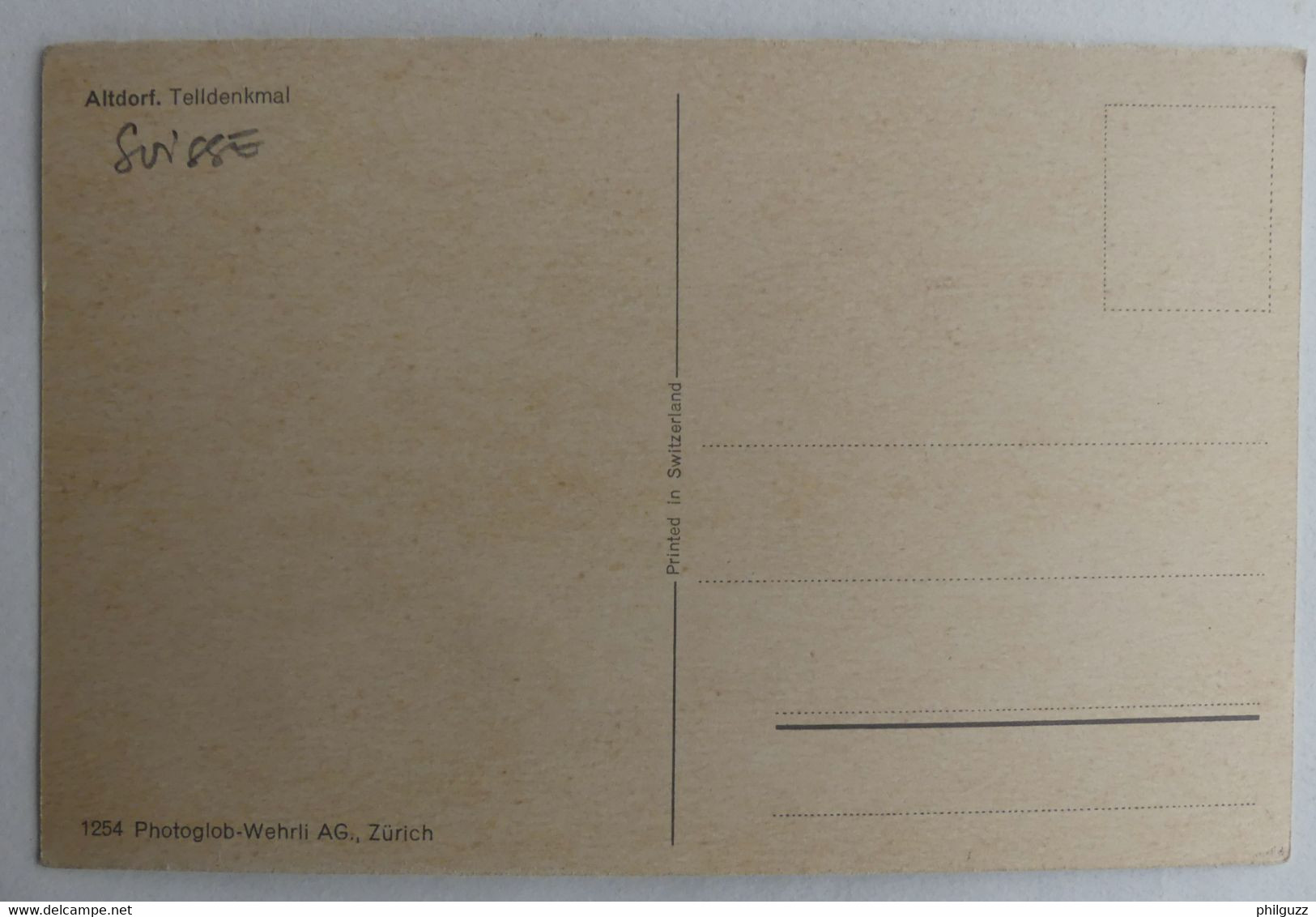 Carte Postale CPM SUISSE ALTDORF TELLDENKMAL - Dorf