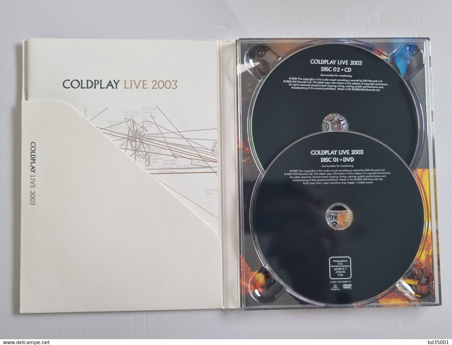 DVD Concert Live Coldplay - Live 2003 - Simple - Etat Neuf - Concert En Muziek