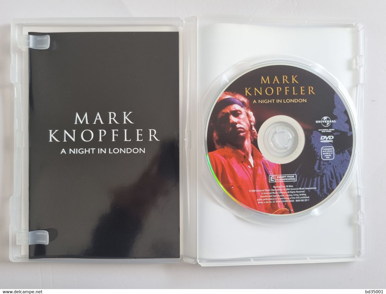 DVD Concert Live Mark Knopfler - A Night In London 1996 - Simple - Etat Neuf - Concert & Music