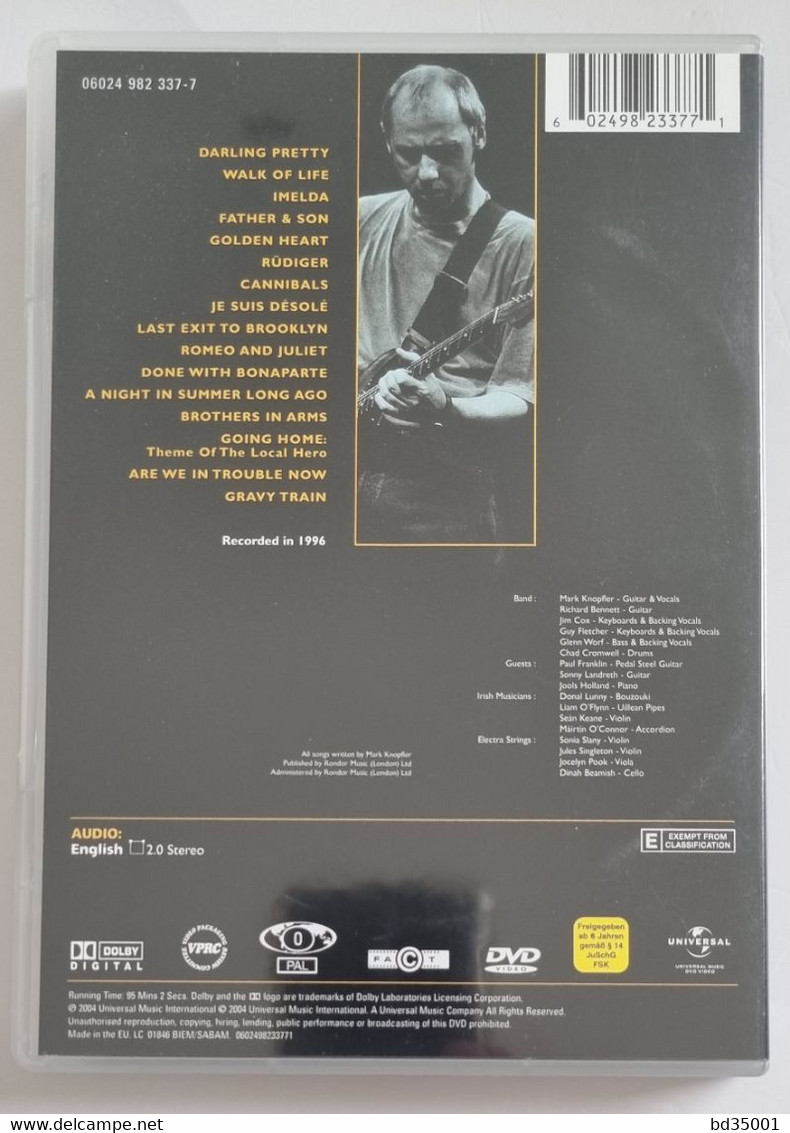 DVD Concert Live Mark Knopfler - A Night In London 1996 - Simple - Etat Neuf - Conciertos Y Música