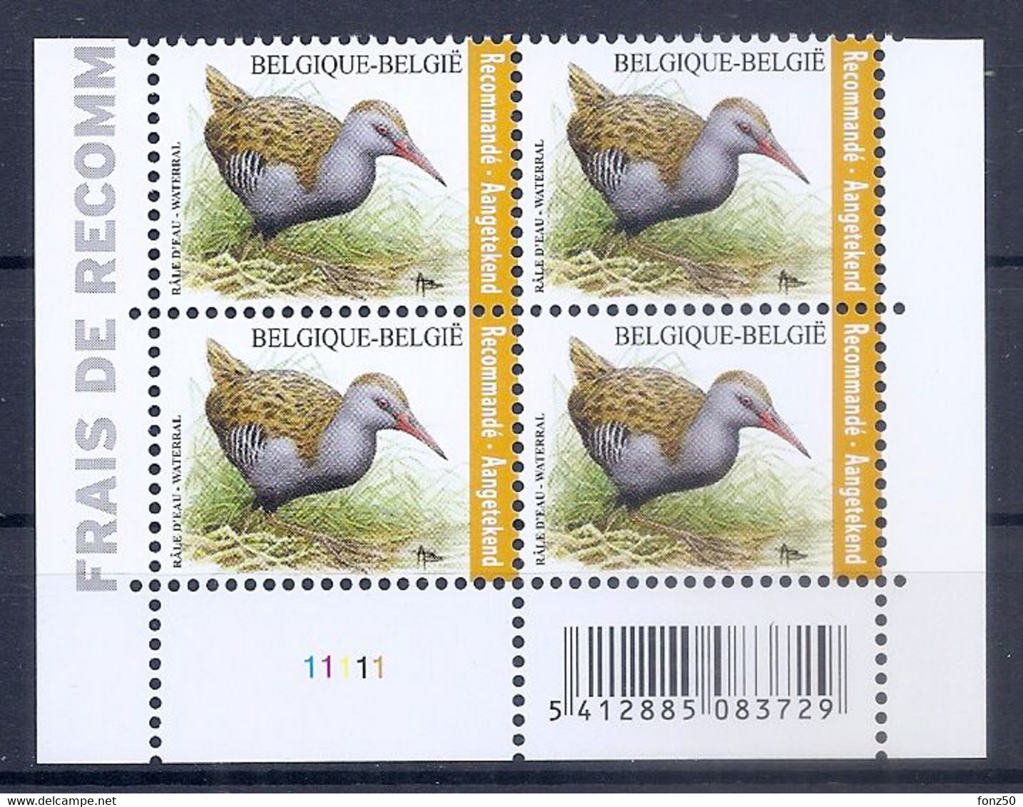 BELGIE * Buzin * Nr 4671  Barcode + Plaarnummer 1 * Postfris Xx * HELDER PAPIER - WITTE GOM - Otros & Sin Clasificación