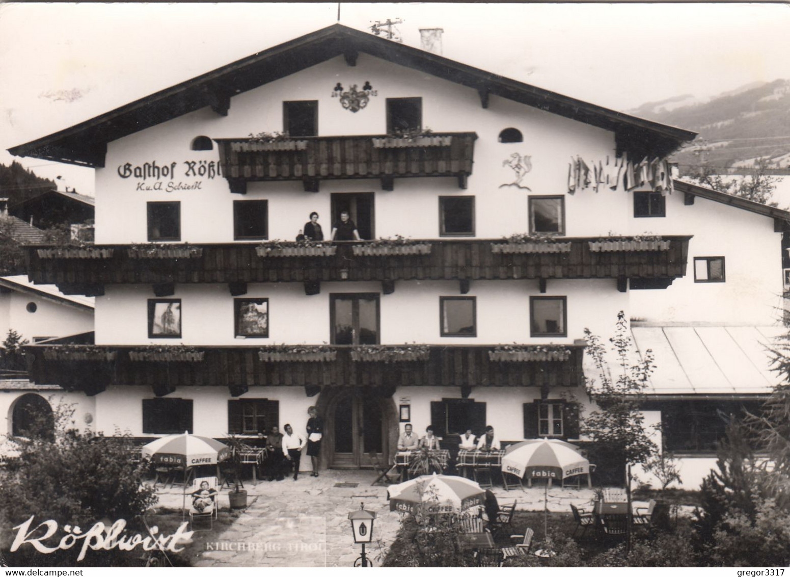 A9386) KIRCHBERG  Tirol - Gasthof RÖßL - Rößlwirt - Alte S/W AK - Kirchberg