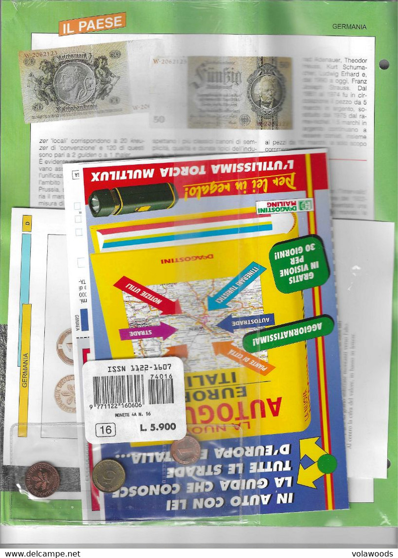 Monete E Banconote Di Tutto Il Mondo - De Agostini - Fascicolo 16 Nuovo E Completo - Germania Occidentale: 1-2-5-Pfennig - Collezioni