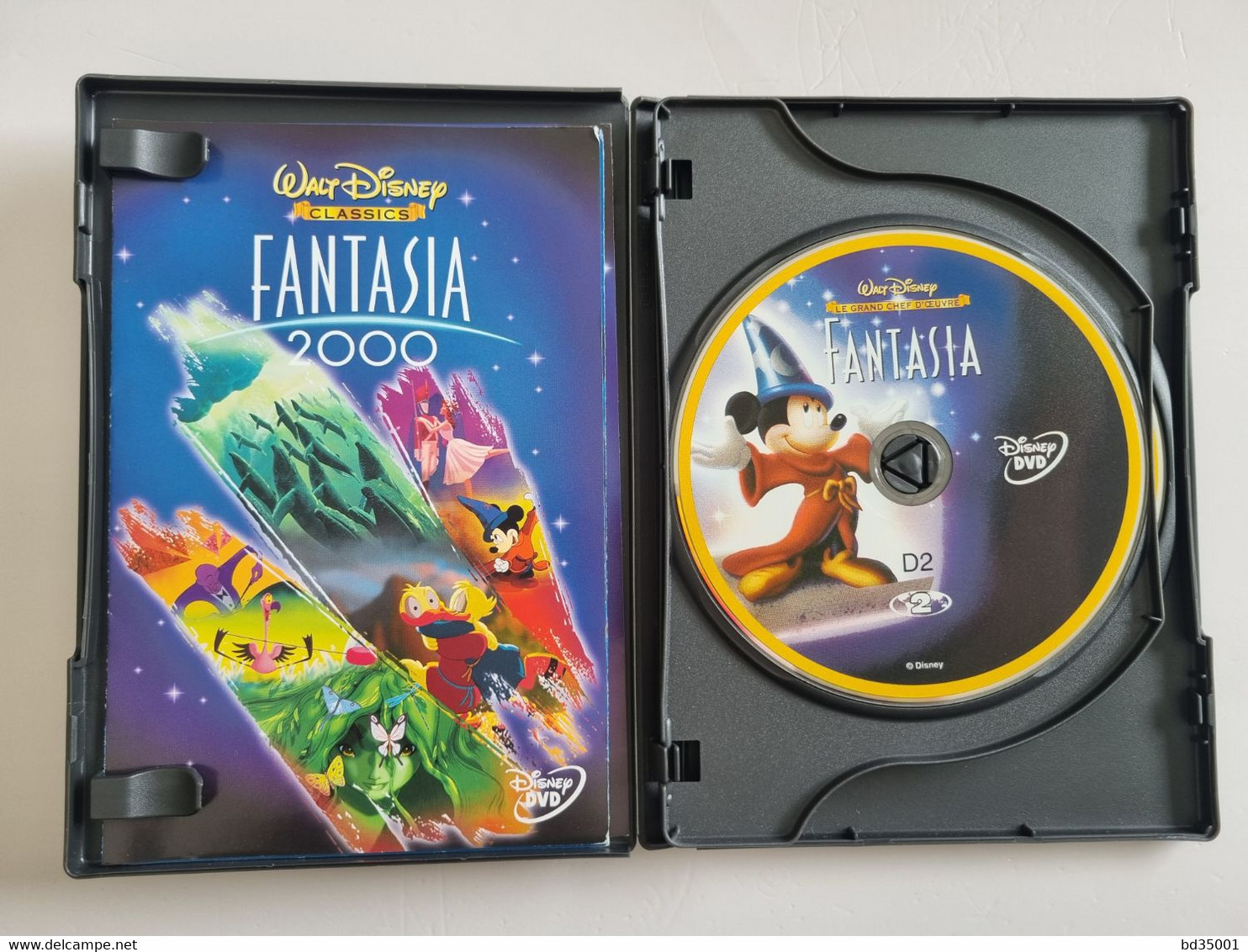 DVD Original WALT DISNEY LES GRANDS CHEFS D'OEUVRE - Fantasia Collection Fantasia Et Fantasia 2000 - Double - Etat Neuf - Dibujos Animados