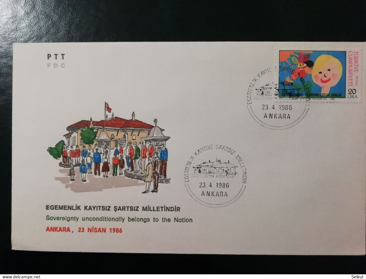 1986 Sovereignity Unconditionally Belongs To The Nation. Special Day Cover - Cartas & Documentos