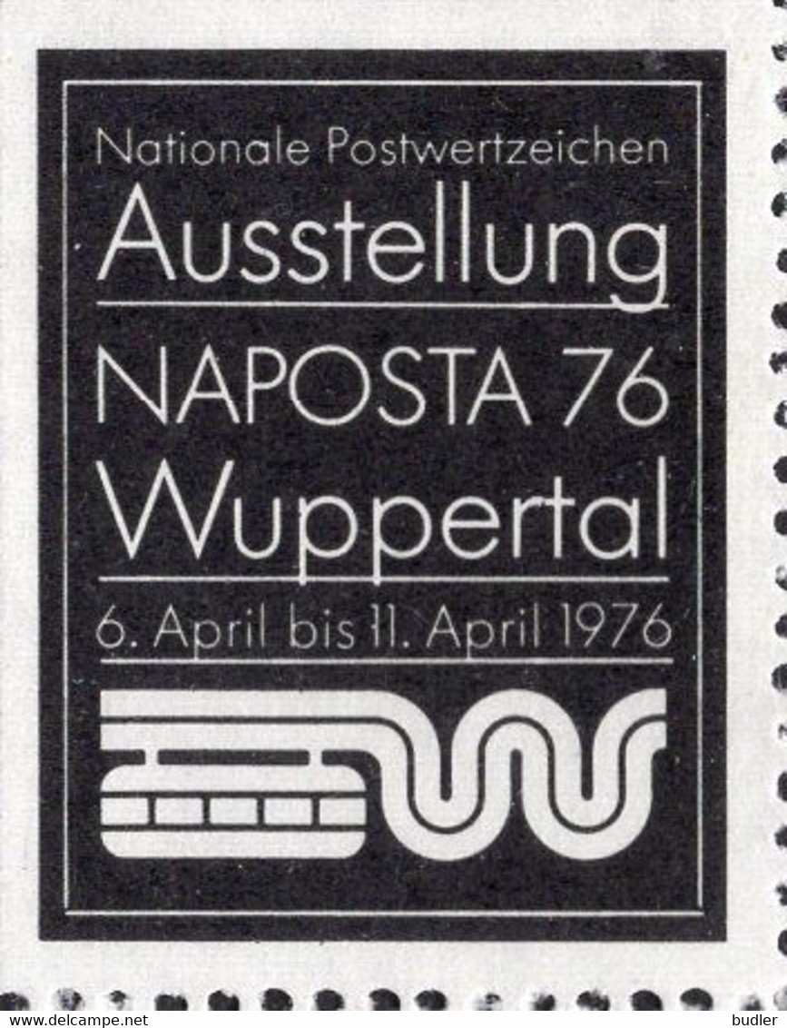 DEUTSCHLAND : Block Mit 9 Cinderellas : @§* Nationale Postwertzeichen AUSSTELLUNG NAPOSTA WUPPERTAL - April 1976 *§@ - R- & V- Vignette