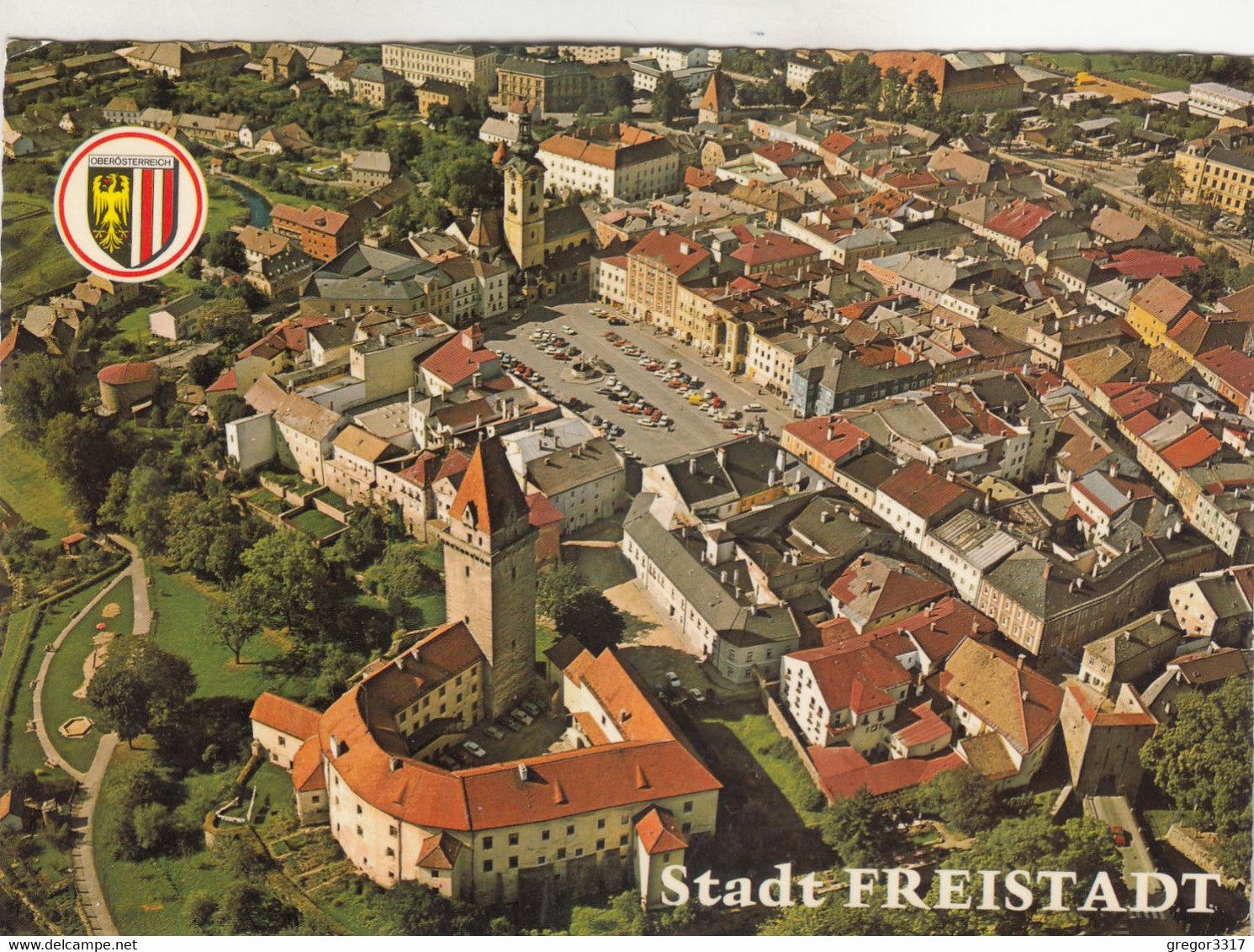 A9444) 4240 FREISTADT - LUFTBILD - Tolle Alte AK - Mühlviertel - Freistadt
