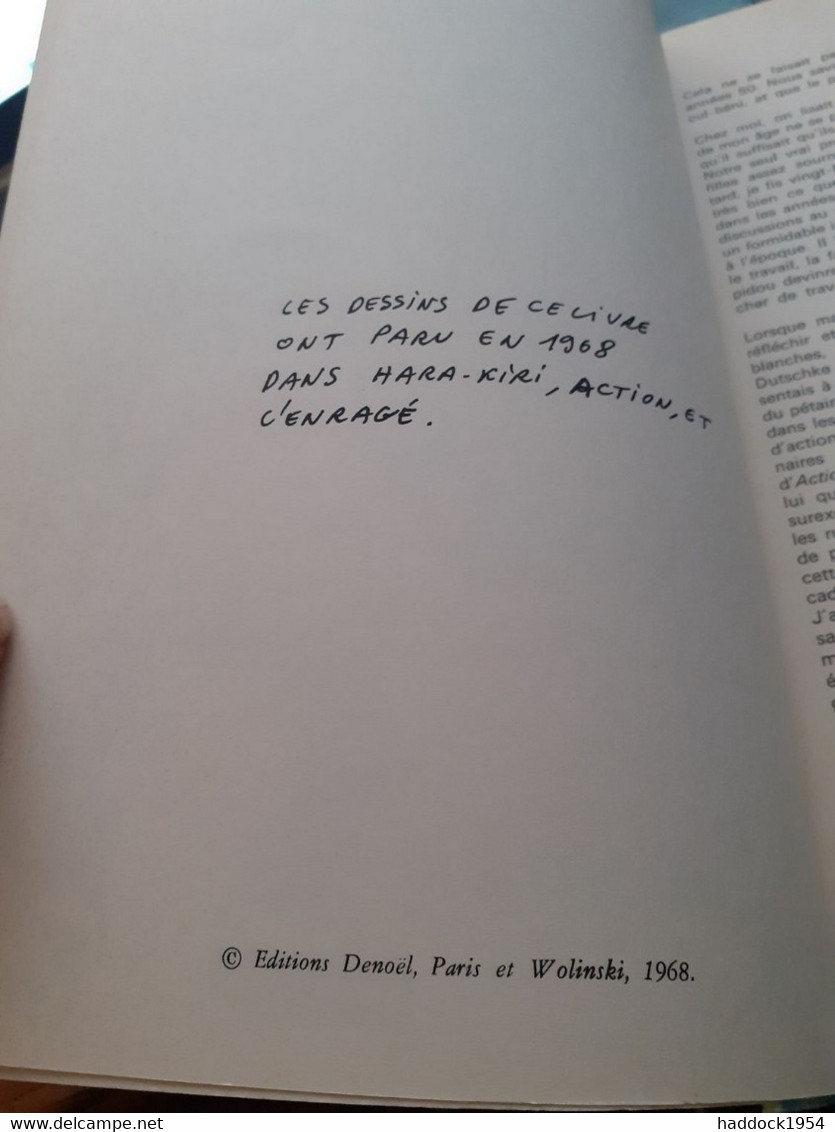 Je Ne Veux Pas Mourir Idiot WOLINSKI Denoel 1978 - Wolinski