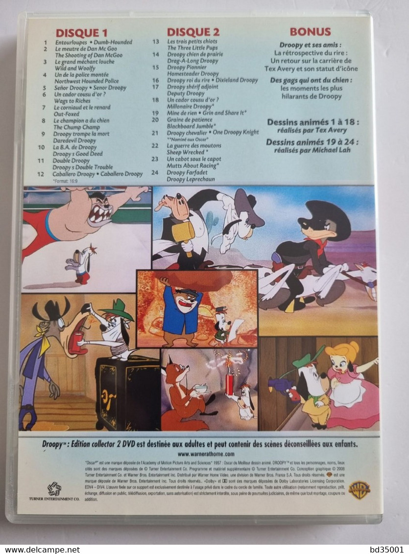 DVD Original DROOPY - Edition Collector Double DVD - Etat Neuf - Cartoons