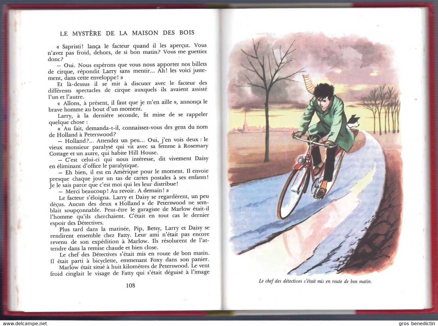 Hachette - Idéal Bib. - Enid Blyton - "Le Mystère De La Maison Des Bois" - 1976 - #Ben&Bly&Myst - #Ben&IB - Ideal Bibliotheque