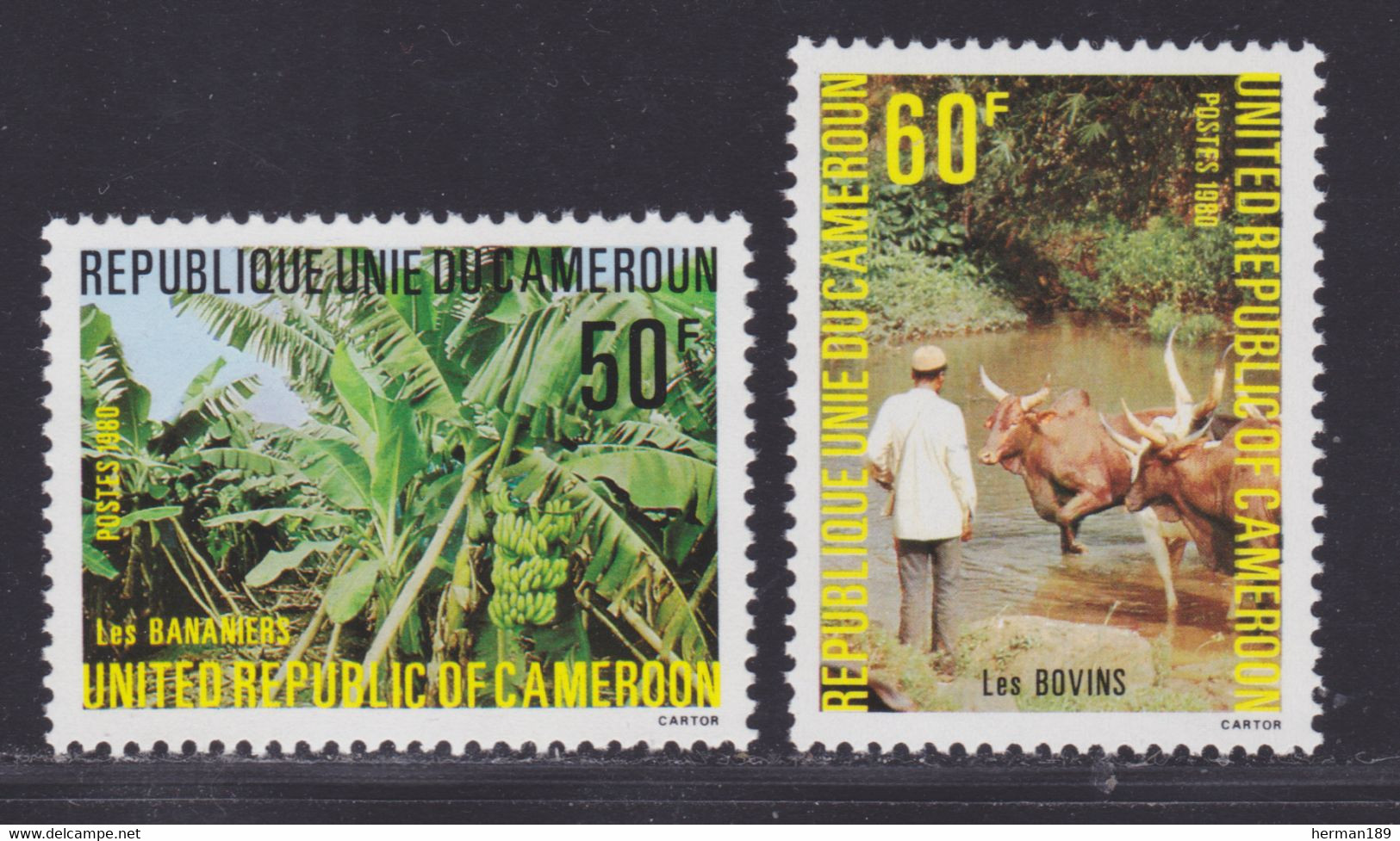 CAMEROUN N°  658 & 659 ** MNH Neufs Sans Charnière, TB (d0773) Comice Agricole - 1980 - Kamerun (1960-...)